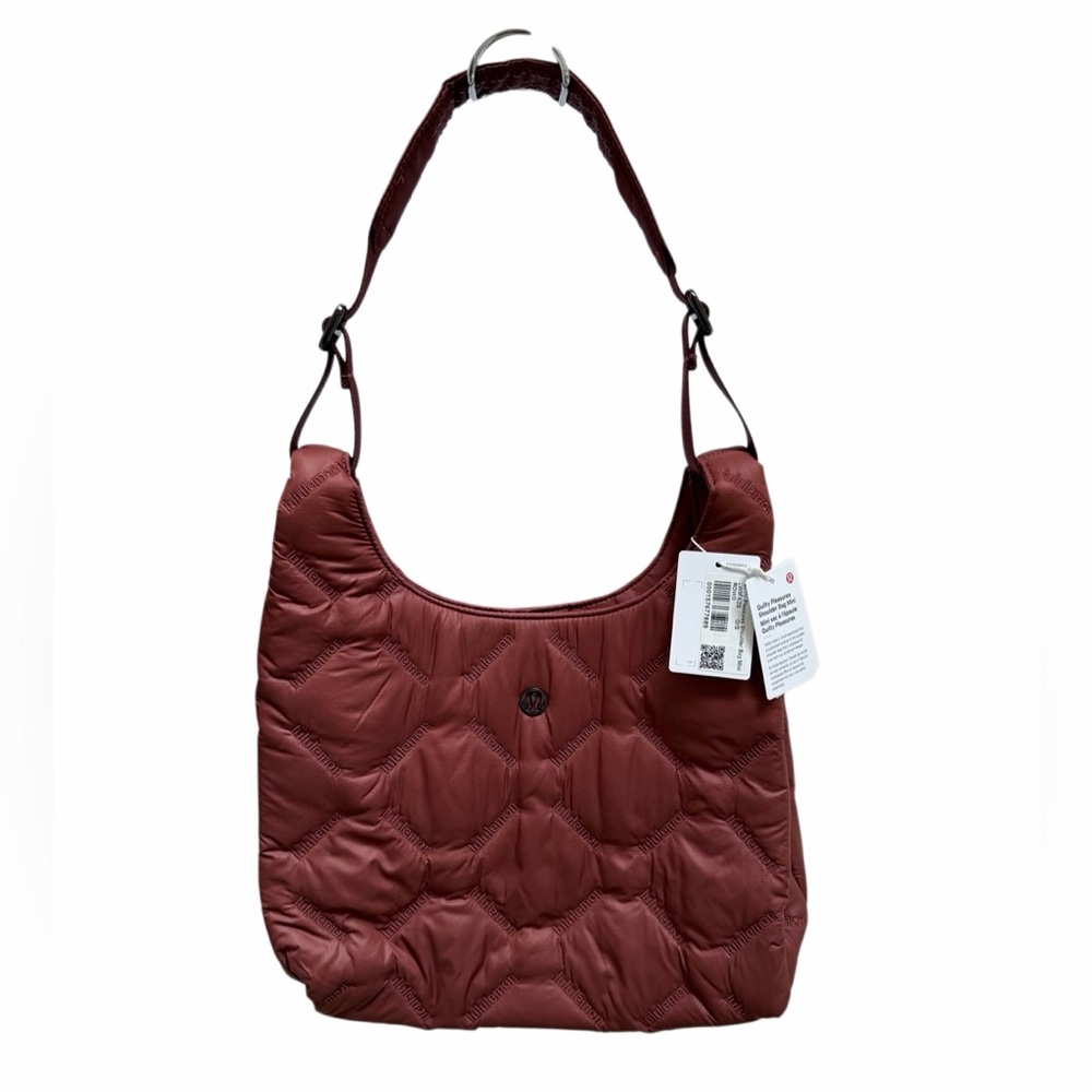 NWT lululemon Quilty Pleasures Shoulder Bag Mini Rock Wood
